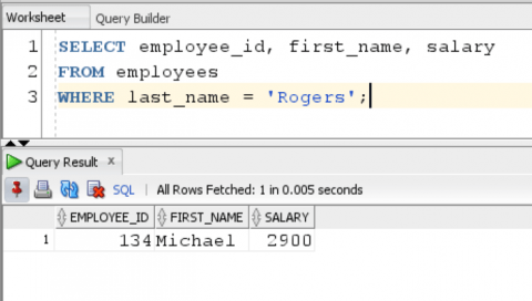 Oracle WHERE Clause - Qurosity | Learning Never Stops