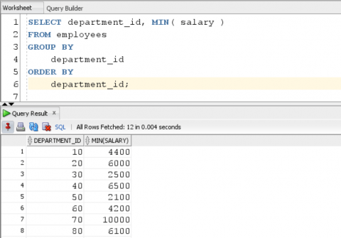 ORACLE MIN - Qurosity | Learning Never Stops
