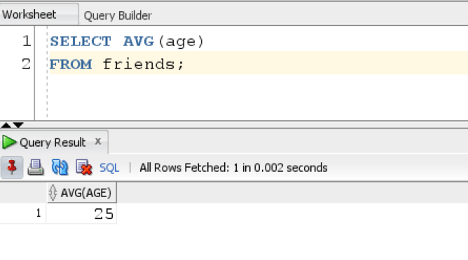 AVG Function With Subquery 3
